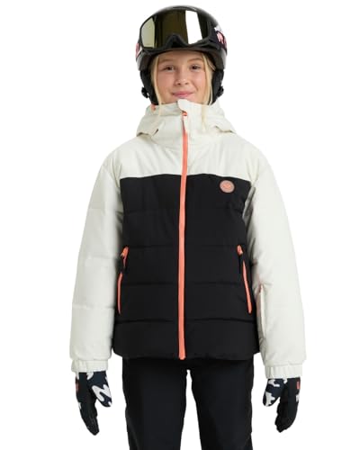 Roxy Veste de Snow SNOWYHILL Puffy Girl Jacket Fille 8-16 Ans Blanc 8