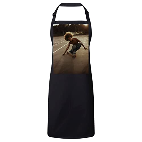 Tablier de cuisine skate Californie en coton premium imprimé photo