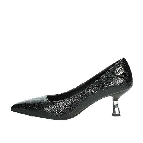 Escarpins Sandie 04 Liu Jo en cuir vernis noir d'exception SF4023EX019