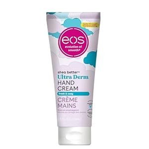 eos Shea Better Hand Cream- Fresh & Cozy, 24-Hour Moisture Skin Care, Lasts Through Hand Washing, 2.5 fl oz