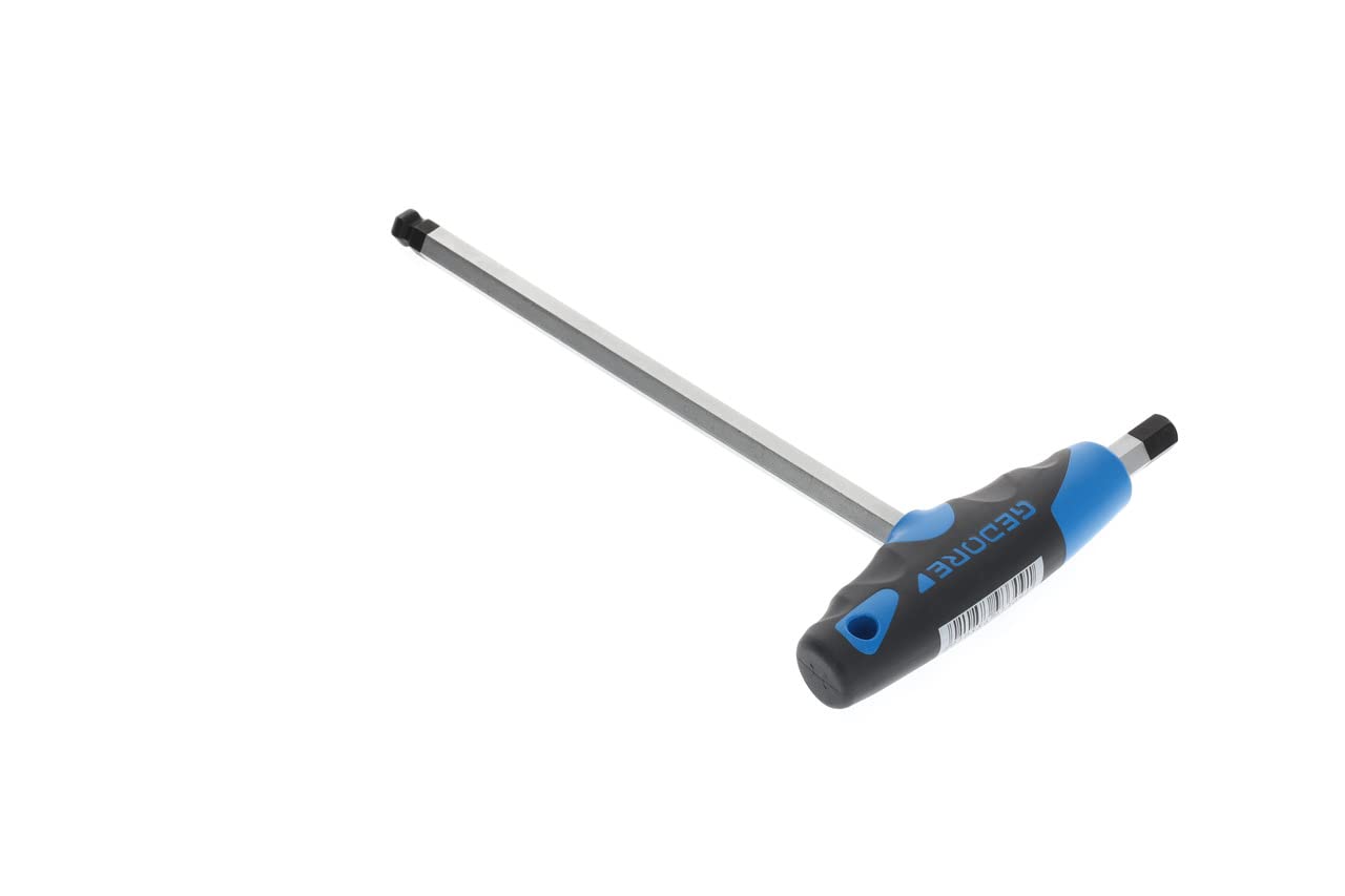 GEDORE Key for Allen screws 2C T-handle and ball head, AF 10 mm, Length 238 mm, DT 2142 10, Silber - Image 2
