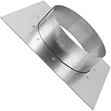 Vent Systems 100 mm Kanal Anschlussflansch mit quadratischer Zapfen-Wandplatte – Trockner Entlüftungsadapter und Montageplatte – ideal für nahtlose HVAC-Kanal-Verbindungen, Abluftventilatoren