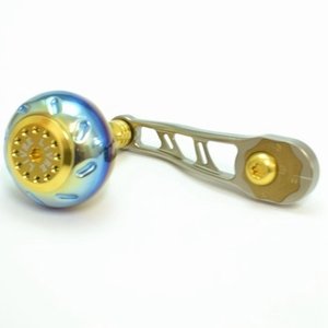 LIVRE リールカスタムパーツ BJ(ビージェイ) リョウガ用  66-74mm  TIB(チタン×ブルー) Amazon | LIVRE(リブレ) リール BJ 66-74 リョウガ用 (チタンP+