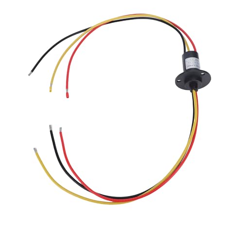 Bague collectrice rotative à contacts dorés pour transmission 30A stable - 3