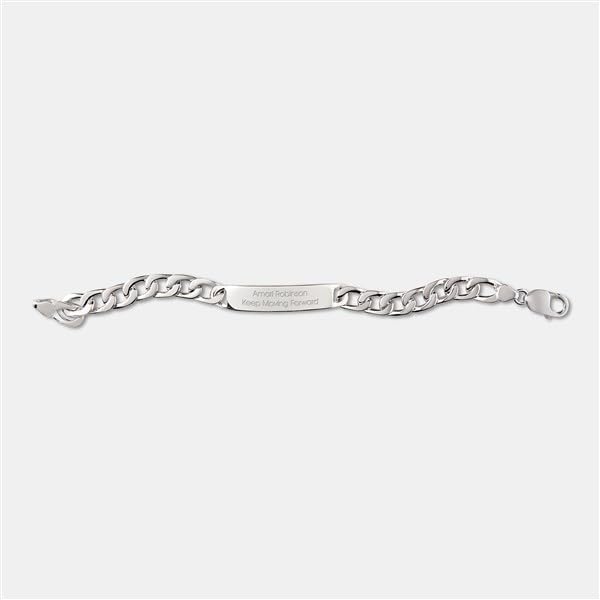 THINGS REMEMBERED Engraved Sterling Classic ID Bracelet (Free Customization)