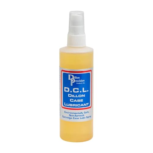 Dillon Precision Case Lubricant – Non-Aerosol Spray for Brass Cases | Lanolin-Based Formula for Smooth Sizing and Consistent Reloading, 8 oz Bottle