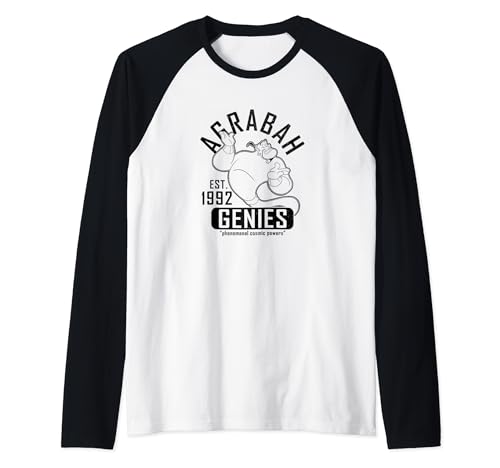 T-shirt Aladdin Disney raglan homme femme top imprimé vintage Genie cosmic power