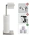 Toilet Paper Holder Stand, Free Standing Toilet Paper Roll Holder with Reserve for Bathroom, Stainless Steel DECLUTTR