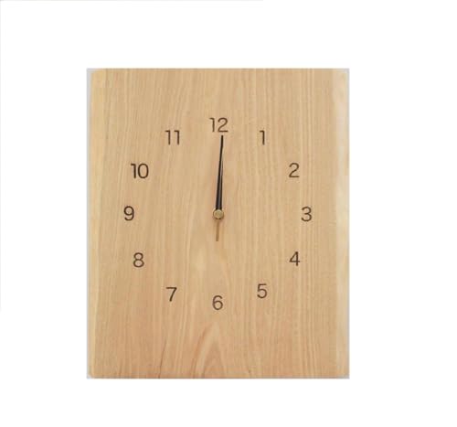 飛騨の天然木の掛け時計(横型)| 飛騨高山 リビング ヒダコレ家具 GF022VC13