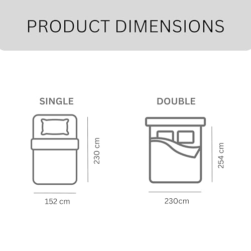 Image of 100% Pure Cotton 3 Layer Dohar, Single Bed Blanket Comforter, (60''X90'' / 152X230 CM), Uni Chambray, Skin Friendly Dohar, Color - Cloud Rose