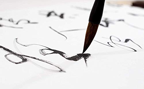 CamDesign Folhas de papel de caligrafia japonesa 100 peças, papel de arroz coreano Xuan para pintura