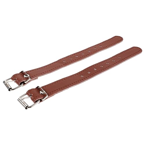 BESPORTBLE 1 Pair of Bike Basket Strap Front Handlebar Storage Basket Strap Adjustable Leather Straps for Adult and Kids