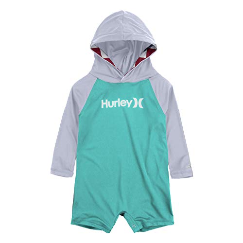 Hurley Long Sleeve Rash Guard 2-Piece Swimsuit Set Maillot De Bain 2