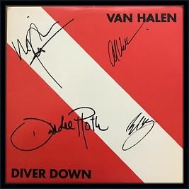 Van Halen Complete Band LP Autograph with Ceritficate of Authenticity
