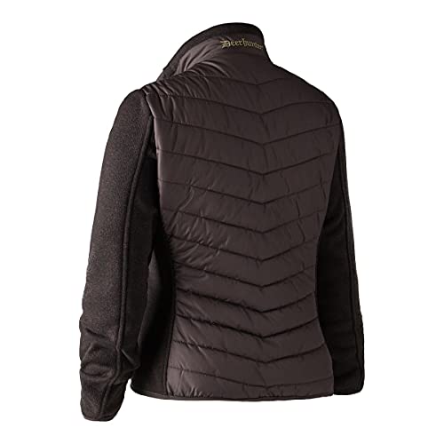 Deerhunter Lady Caroline Padded Jacket with Knit Dark Prune Outers-and-Midlayers