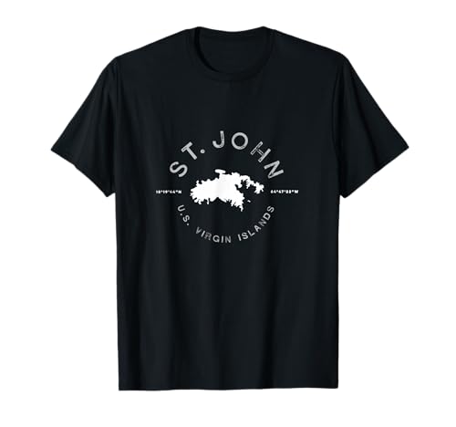 St. John USVI Vintage Retro Graphic T Shirt T-Shirt
