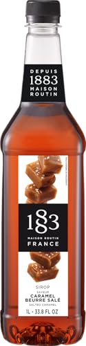 1883 Maison Routin France Salted Caramel Syrup, 33.8 Fl Oz