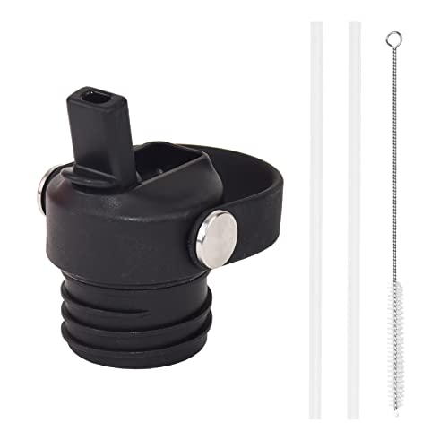 Magiin Tapa de paja para Hydro Flask Standard Mouth 18 oz 21 oz 24 oz, tapa de repuesto para botella...