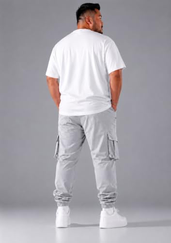 Image of INKKR Men Plus Size Cargo Pants || Plus Cargo Pants Cotton || 2XL-6XL