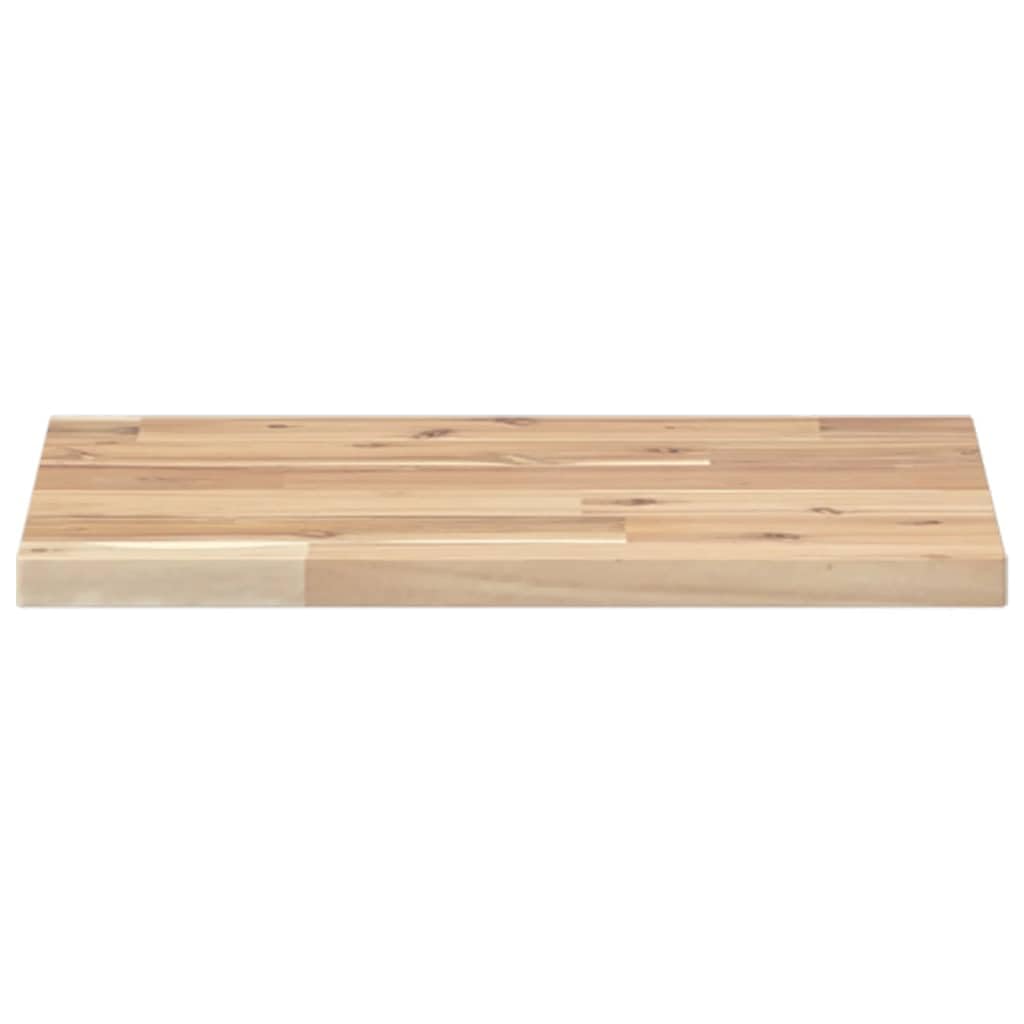 Set di 3 mensole sospese da 60 x 30 x 2 cm, in acacia massiccio, non trattate, design moderno, robusto e durevole, decorazione da parete per soggiorno, cucina, bagno e ufficio