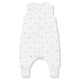 Sleeping Rebels® Sommerschlafsack mit Füßen - unwattiert - Baby Schlafsack mit Beinen Sommer - Bio-Baumwolle - Oeko-Tex - Babyschlafsack - Kinder (Waimea, 70 cm)