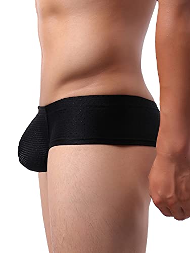 iKingsky Men's Cheeky Boxer Sexy Brazilian Back Mens Underwear Low Rise Mini Cheek Thong Underpanties for Men2
