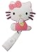 Cartoon Retractable Badge Reel - Holder for ID and Name Tag with Belt Clip, IMPROVED REEL & STRAP (Hello Kitty)