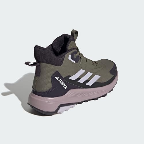 Adidas Women's Terrex Anylander Mid Rain.RDY Hiking, Olive Strata/Silver Dawn/Amber Tint, 6 by adidas - Used condition - Image 6