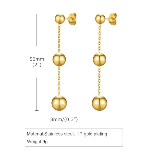 Pendientes de cuentas con borlas colgantes y diseño boho de semental para mujer 6