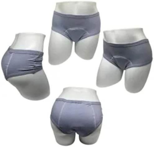 Calcinha Algodão Geriatrica Protetora Incontinência Urinaria Abso...