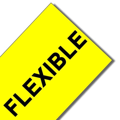 IFNSBUAYW Compatible avec TZE 211 TZE 221 TZE 231 335 Compatible avec PT 1000 1010 1080 H105 H107 H200 H100R LB H101C D200 E110 Cube Universal FIT DE Remplacement DE LA Coup(Flexible Yellow)