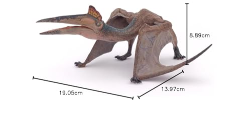 Image of FUNFOB Dinosaur Toy Figure Width -20cm Quetzalcoatlus Toy for Kids & Adults PVC Multicolour | Wings with Long Beak Dino