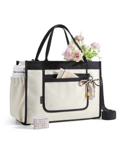 BAGSMART Personalized DIY Tote Bag for Women, 20.6L/24L Shoulder Handbag