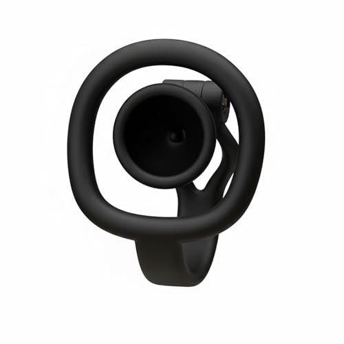 KKSEXY 反転・リバース設計貞操帯 男の娘用貞操体 陰嚢サポート貞操装置 コスプレ透かし彫り通気貞操具 貞操ケージＳＭグッズ(ブラック-46mm) - 画像4