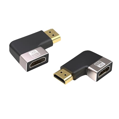 HDMI L�^�ϊ��A�_�v�^���E 90�x+270�x HDMI�I�Xto���X 8K@60Hz 3D�Ή� �����b�L �R�l�N�^ �`������ ���^�y�� �����^�тɕ֗� �i2�Z�b�g�j