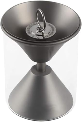 クリエイティブ灰皿、 灰皿 モダン ステンレス鋼 喫煙 すす 保管 防風 砂時計 家の装飾 のために オフィス 車 喫煙具 (C)