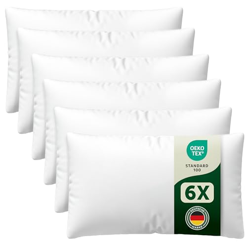 Blumtal Kissenfüllung 30x50 cm 6er - Oeko-TEX zertifizierte Füllung Kissen 30x50 cm - Kissen 30x50 Füllung aus Polyester - waschbares… – Ansicht 1