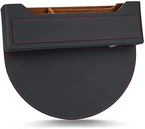 REDAEL Car Seat Gap Storage Box for Chevrolet Prizm Sonic Tracker Trax, Seat Gaps Organiser, Multifunction Seat Gap Storage Box for Cellphones Wallet Cards, Car Accessories,A Black