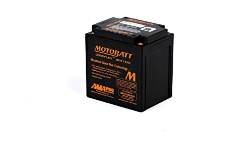 Batteria moto Motobatt MBTX30UHD (YB30CL-B) - Senza manutenzione - 12 V 32 Ah - Dimensioni: 166 x 126 x 175 mm compatibile con HARLEY-DAVIDSON FL, FLH (Touring) 1450 2000-2006