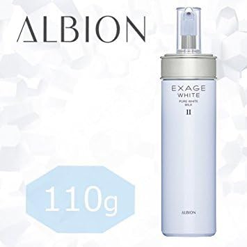 Amazon アルビオン エクサージュ ホワイト ピュアホワイト ミルク 110g アルビオン Albion 乳液 クリーム 通販