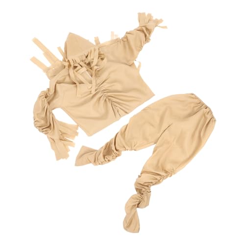 Déguisement de momie pour homme en polyester de qualité supérieure beige
