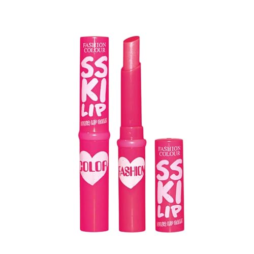 Image of FASHION COLOUR Kiss Lip Balm For All Skin Types | For Dark, Dry & Pigmented Lip | Moisturising, Non-Sticky, Shiny & Soft Lip | Tinted Balm (02 Purple Sexy)