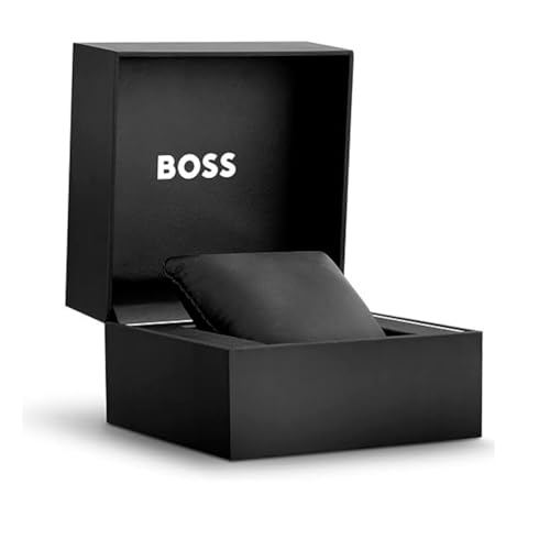 Image of BOSS Peak 2.0 Qtz Chrono Black Round Dial Men's Watch|Stainless Steel Material|Silver Color Band - 1514191