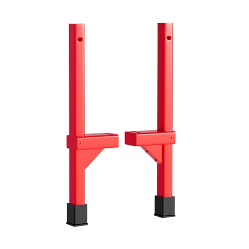 Circus Stilts,Supports up to 220 pounds,Pine Wood,Suitable for Role-Playing Activities in Circuses or at Parties. 12 inches/red