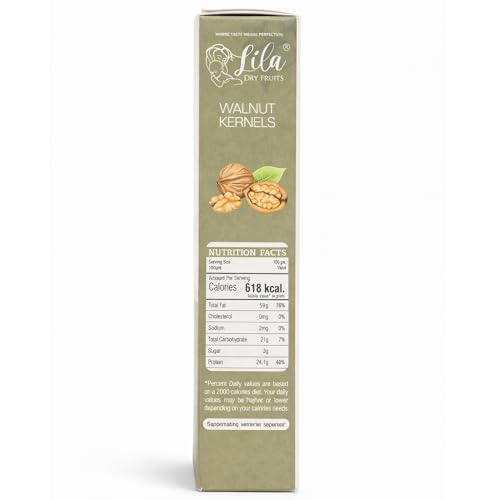 Image of LILA DRY FRUITS Premium Sarvottam Walnut 200 grams Crunchy Akhrot Giri for Daily Nutrition, Healthy Snacking, Baking & Cooking | Fresh Natural Walnuts Kernels Perfect for Gifting