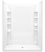 STERLING, a KOHLER Company Plumbing STORE+ 60 In W. x 34 In. L x 72-1/2 In. H Shower, White