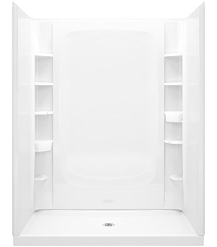STERLING, a KOHLER Company Plumbing STORE+ 60 In W. x 34 In. L x 72-1/2 In. H Shower, White