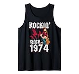 Photo Gallery rockin since 1974 amante della musica rock 50° compleanno canotta Photo Gallery rockin since 1974 amante della musica rock 50° compleanno canotta