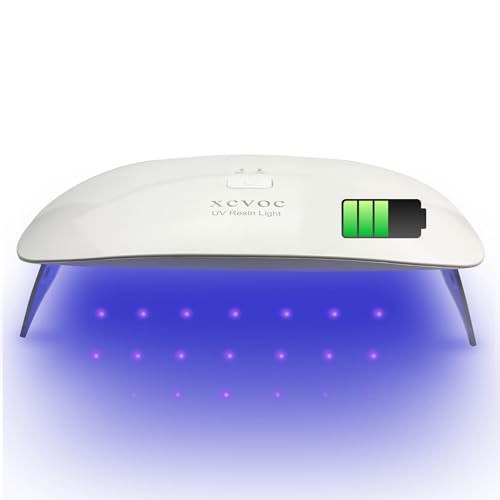 UV Resin Light Lamp Curing for Crafts Epoxy,3D Printer UV Resin Curing Light for SLA/DLP/LCD 3D Printing Resin Curing Station/Machine/Lamp/Box 355nm 365nm 405nm