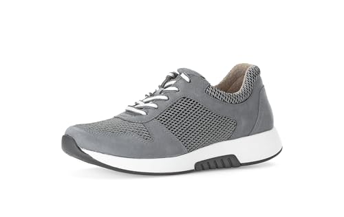 Gabor Damen Low-Top Sneaker, Frauen Sneaker,Grey/River (49),38.5 EU / 5.5 UK